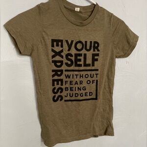 **3 for $10** Boy’s Size 14/16 Olive Green Graphic SS Tee